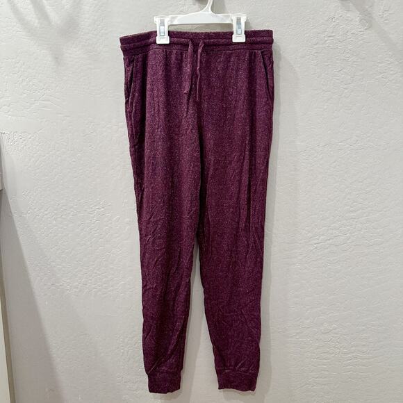 Zella Heathered Maroon Joggers - Picture 1 of 7